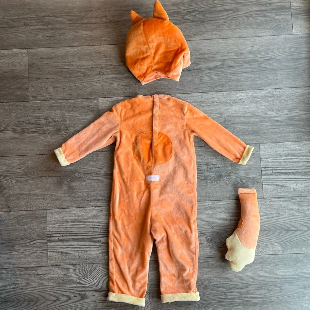 Spirit Halloween Baby Bingo - Bluey Costume Jumpsuit with Tail & Headpiece